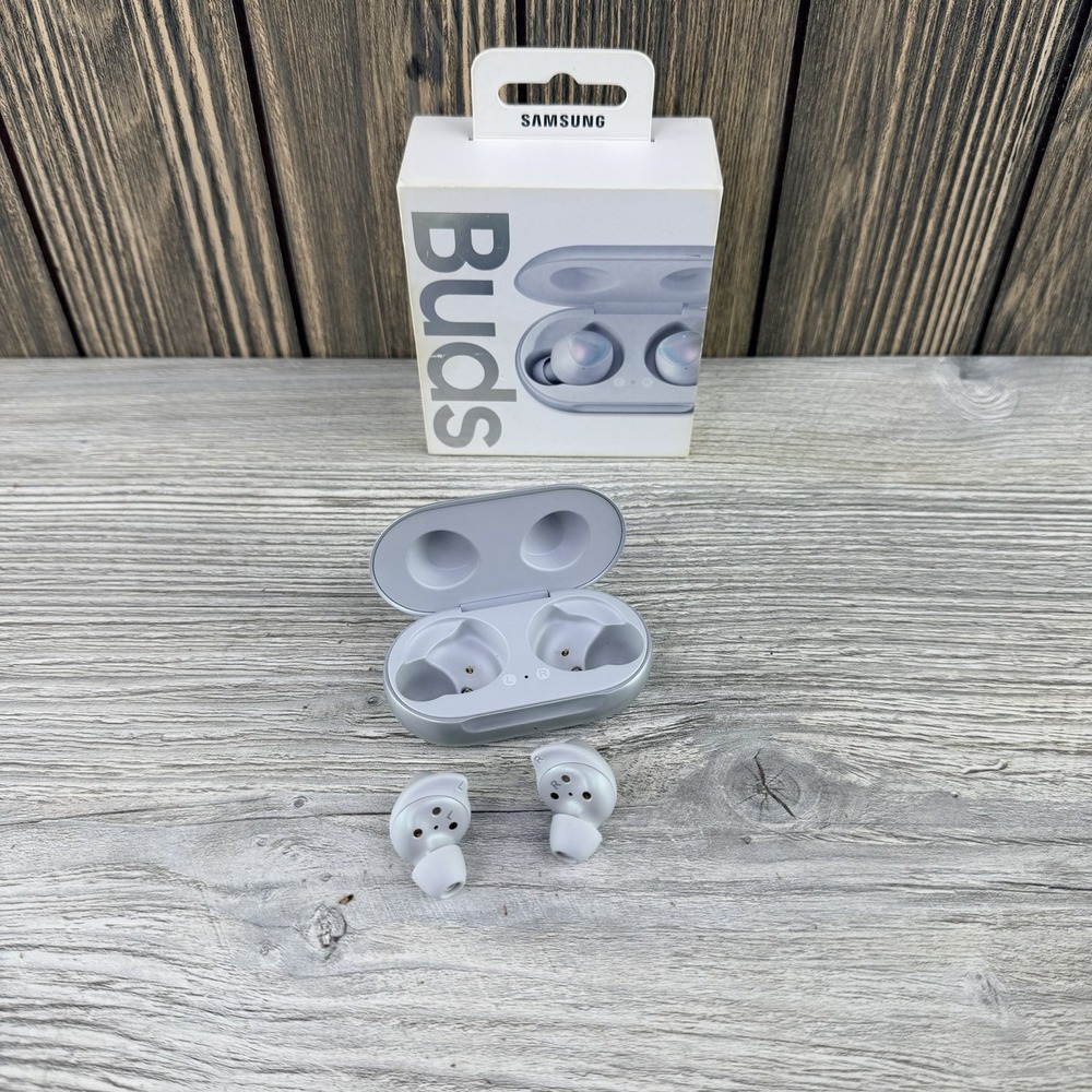 Samsung Galaxy Buds R170 Silver Wireless Bluetooth Earbuds Tested Working